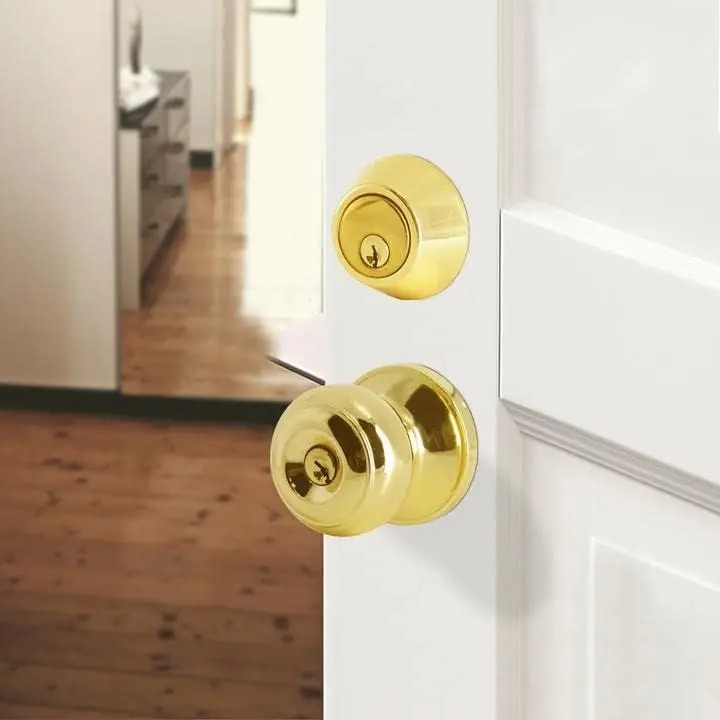 brico Entrance Door Knob Front Door Knob And Deadbolt Set, Keyed Alike Door Knobs With Single Cylinder Deadbolts With Same