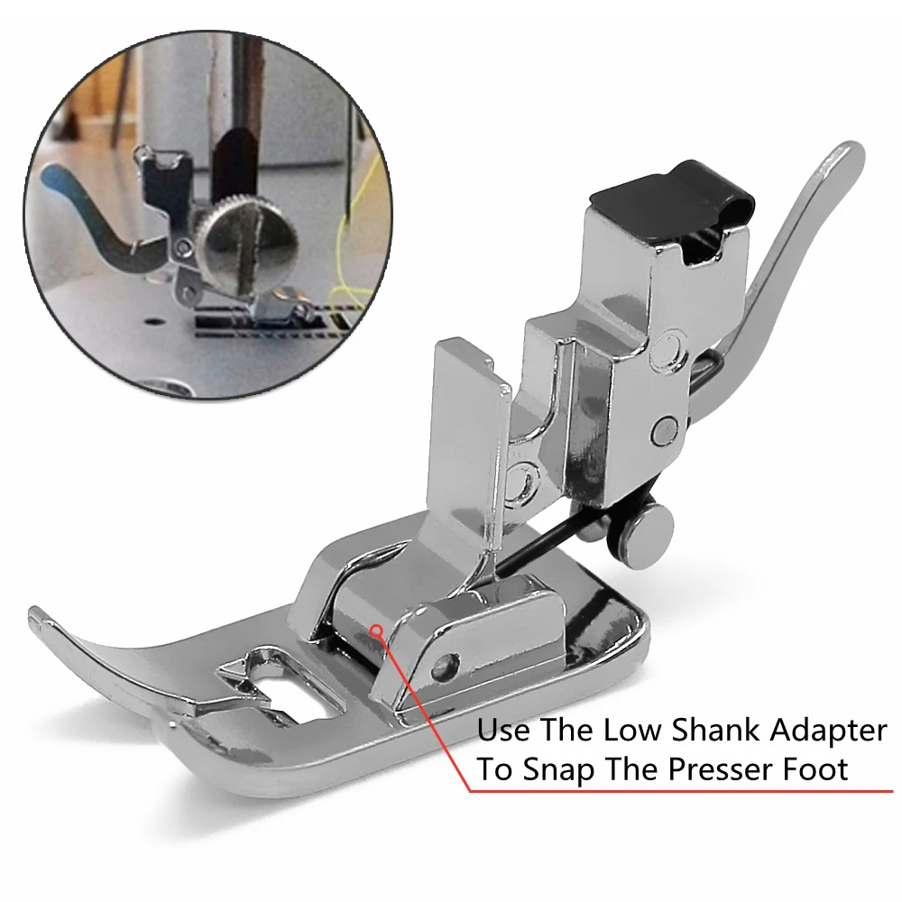 1 PCS Household Low Shank Snap On Shank Presser Foot Adapter For Singer Brother  Low Shank Sewing Machines Accessories