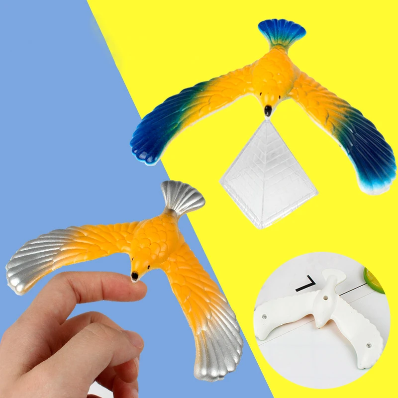 1PC Zufällige Farbe Kinder Neuheit Balance Adler Vogel Lustige Lernen Magie Box Balance Vogel Montessori Spielzeug Kinder Geschenk