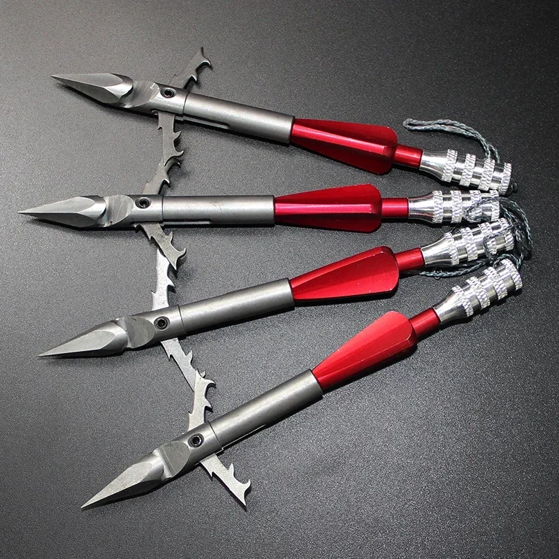 1pcs Deepwater Stainless Steel Broadheads Arrowhead Slingshot Catapult Dart Hunting Shooting Fishing Slingshot Fishing Tools