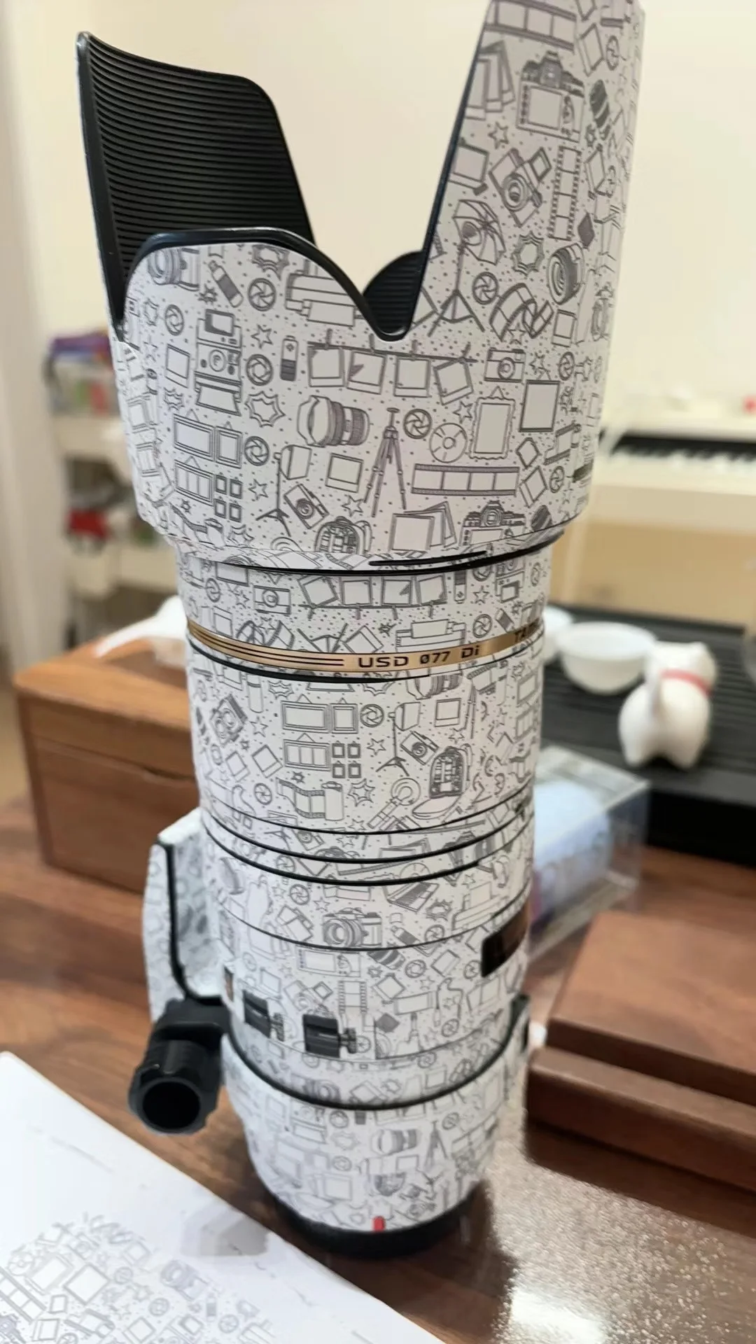 واقية ملصق الجلد ل Tamron SP 70-200 مللي متر F/2.8 Di VC USD A009 70-200 F2.8 عدسة نيكون F كانون EF-Mount معطف التفاف ملصق مائي