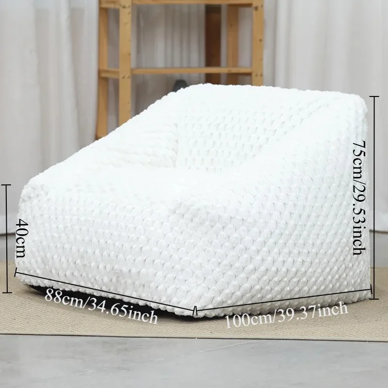 

Скандинавский диван, диваны для гостиной, татами, маленький креативный ленивый маленький диван, легкий роскошный мягкий бархатный диван с кроликом для дома, одиночные диваны для отдыха