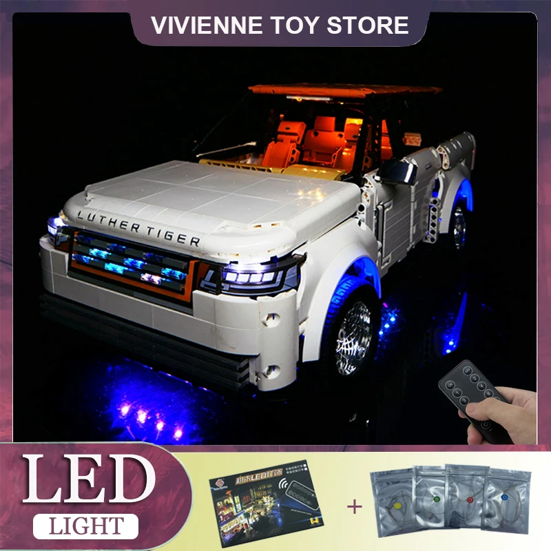 

DIY RC LED Light Kit For LEGO 10512 Technical Sports Car SUV (Only LED Light,Without Blocks Model)