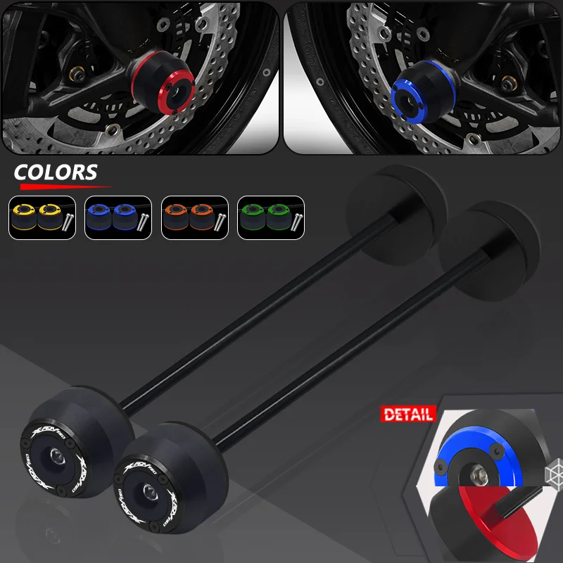 

NEW Falling Protector For X-ADV 750 xadv750 2017-2024 Motorcycle Front & Rear Axle Fork Wheel Crash Sliders Cap Pad XADV750