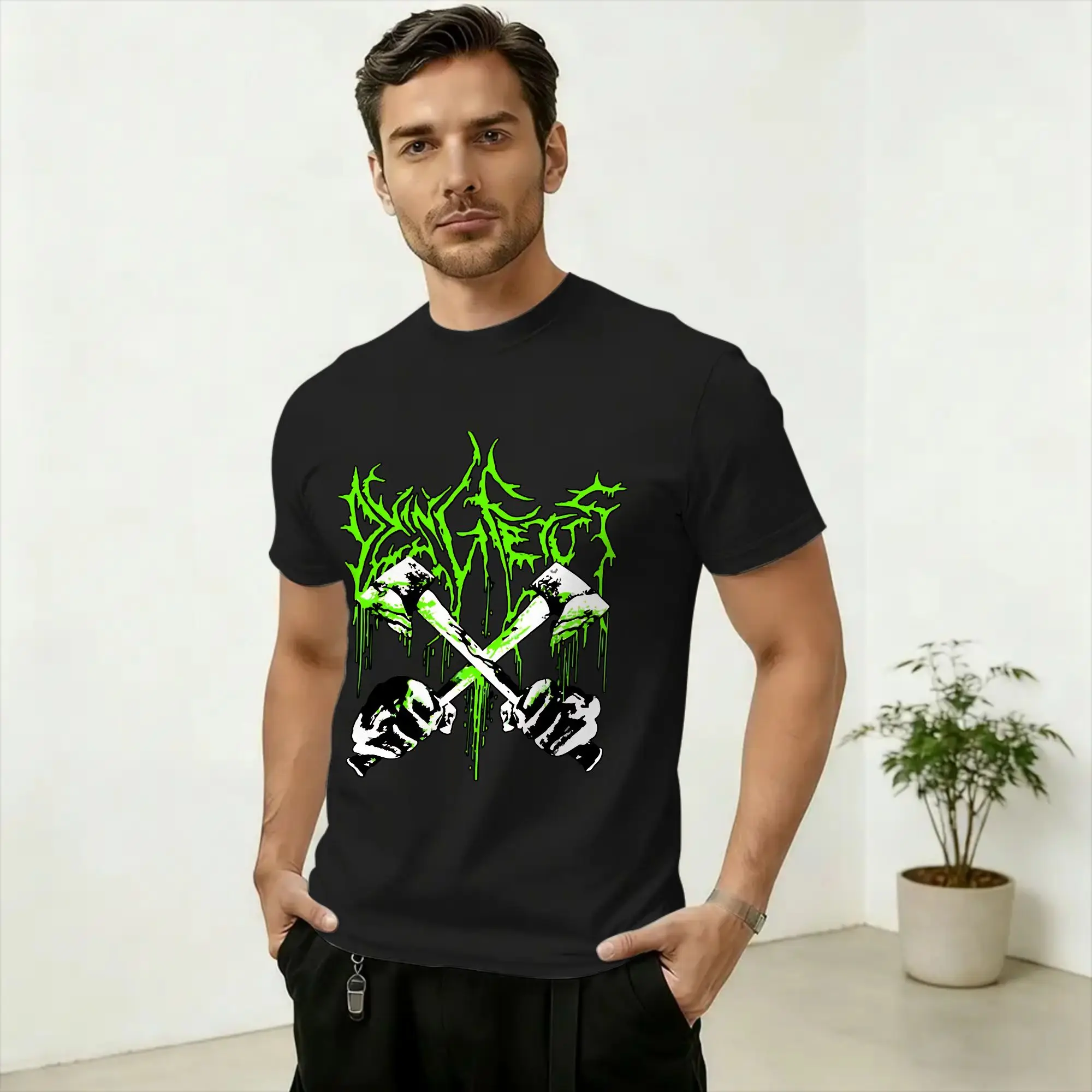 Dying Fetus Men's T Shirt  Awesome Tees Short Sleeve Round Neck T-Shirt Pure Cotton Gift Idea Clothes