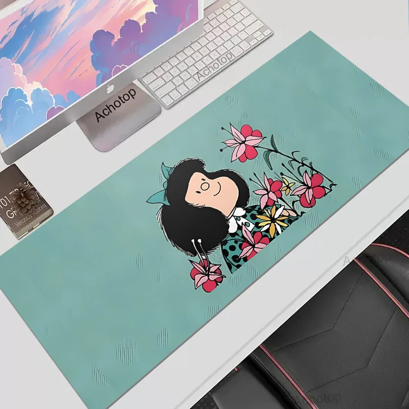 Japanese M-Mafalda Mouse Pad Mouse Gamer Gaming Pad Office Accessories for 60x30cm Desk Mat Mousepad Mats Keyboard Mat
