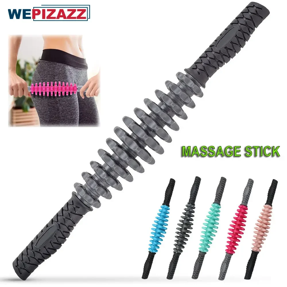 Body Massage Sticks Muscle Roller Athletes Muscle Roller Stick for Relief Muscle Soreness Cramping Tightness Anti Cellulite Gym