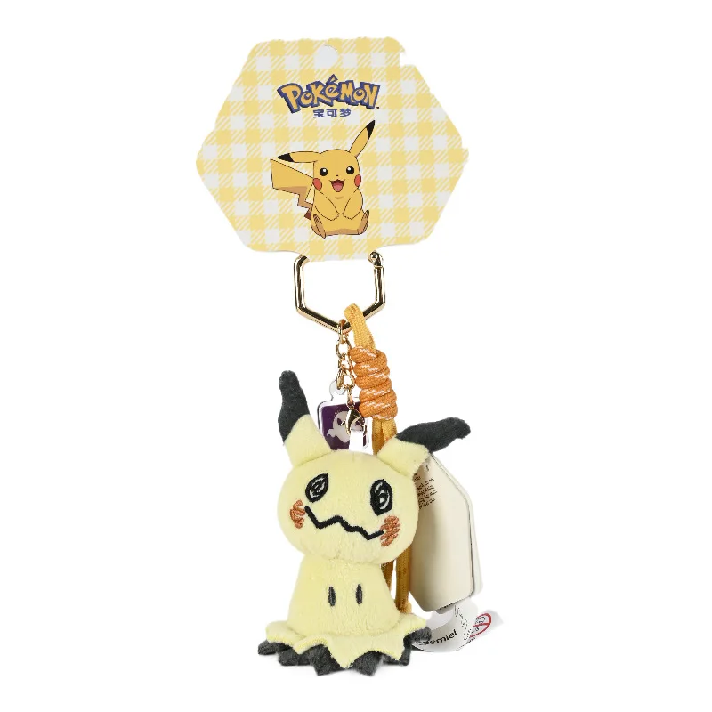 Original Pokemon Espeon Clefairy Jigglypuff Piplup Schlüsselanhänger Plüschtiere Snorlax Mimikyu Sprigatito Fuecoco Gefüllte Anhänger Geschenke