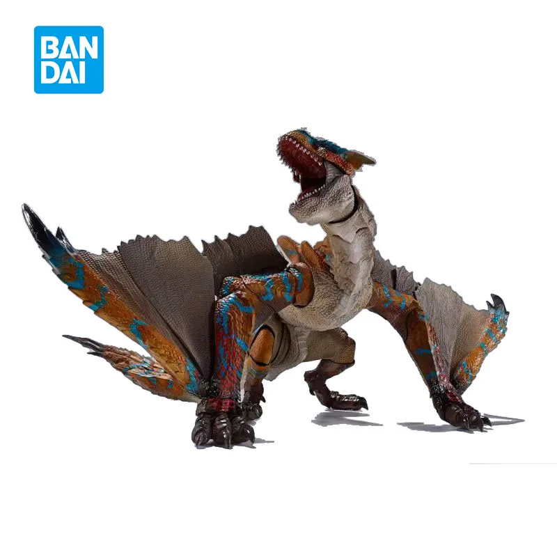 

Оригинальный Bandai S.H.MonsterArts SHM Monster Hunter Tigrex, полный в наличии, аниме-фигурка, игрушки в штучной упаковке, подарки, Коллекционная модель 40 см