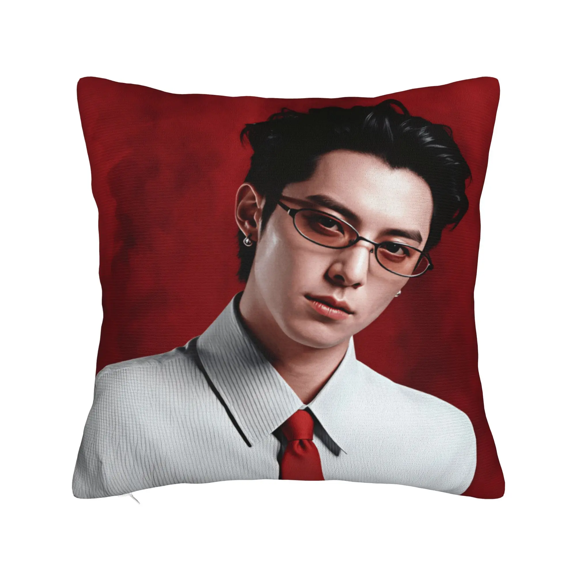 Wang Hedi Dylan Wang Actor Pillow Case  Soft Pillow Cover For Sofa Home Decoration Novelty Cushion Cover