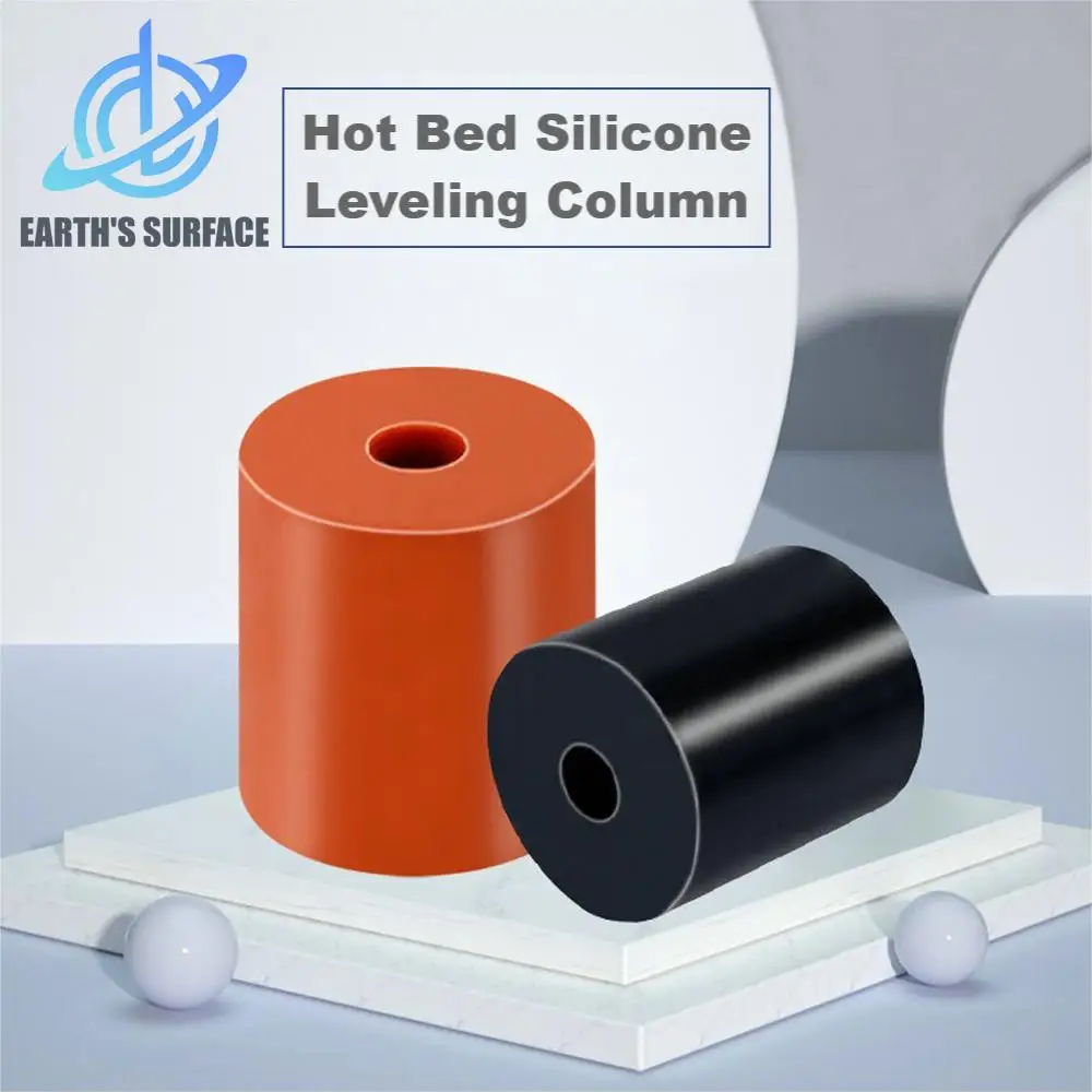 DB-3D Printer Part 4Pcs/Lot Hot Bed Silicone Leveling Column Platform Silicone Shock Absorber Leveling Device Can Replace Spring