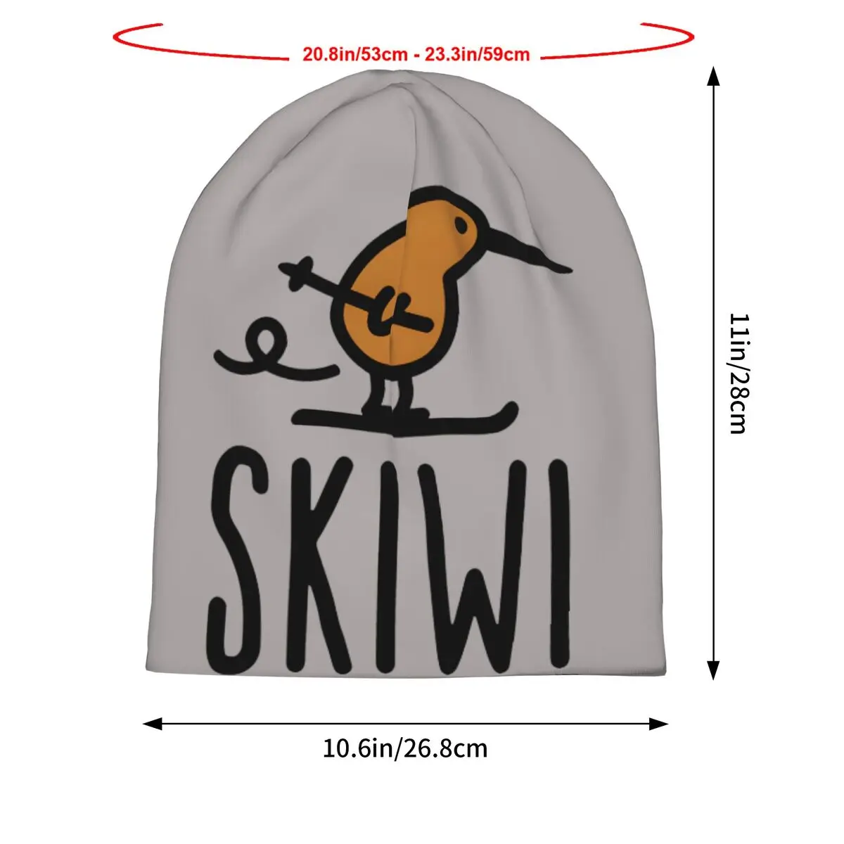 Skiwi Kiwi New Zealand Bonnet Outdoor Thin Skullies Beanies Caps For Men Novelty Hats