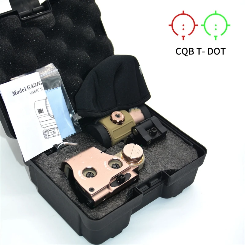 Red and Green Dot Holographic Sight Combination, Tactical 558 + G43, 3X, 20mm Picatinny