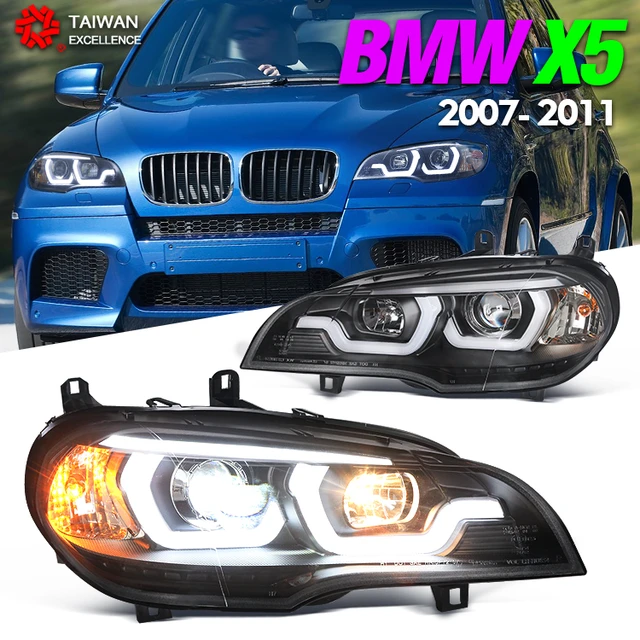 LEDヘッドランプ,車のヘッドライト,キセノンカーアクセサリー,BMW x5,e70,2007-2011