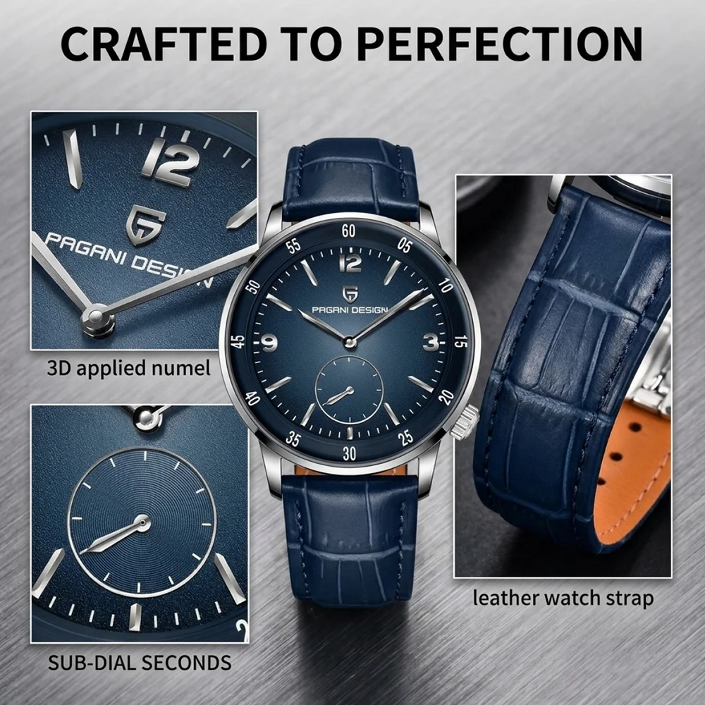 V2 PAGANI DESIGN PD-1790 New 42MM Men\'s Fashion Leisure Mechanical Watch 10Bar Waterproof Sapphire Glass Men\'s Automatic Watch