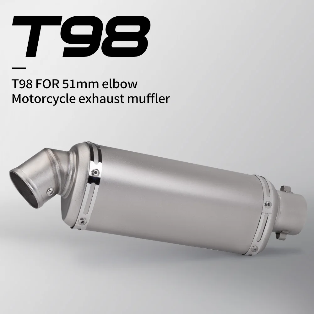 Universal Motorcycle EXHAUST Scooter Modified Muffler escape Slip On CBR 125 250 CB400 CB600 Z750 T98 view 3