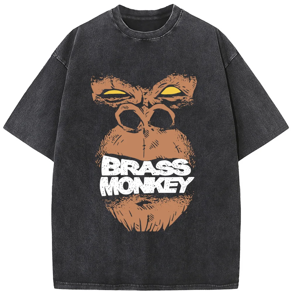 Yellow Pupil Orangutan Men's Short-Sleeved T-shirt Men Women Casual Fashion Oversized T-shirt Vintage Colored Mens T-shirts