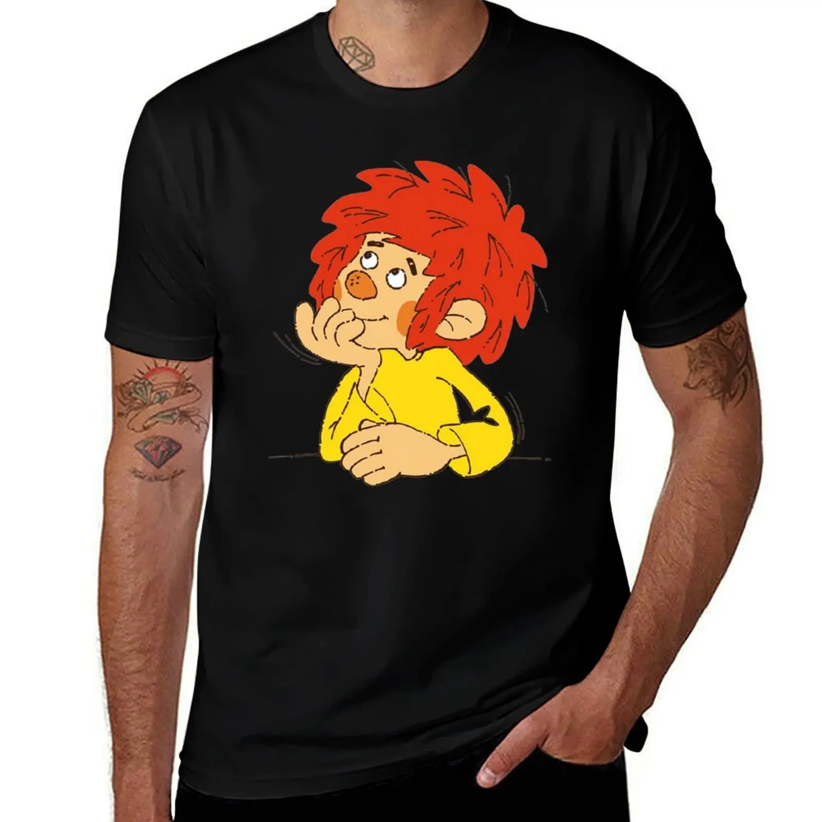 

shirt shirt custom Denkfigur t percent man cotton Pumuckl t T-Shirt t plain shirt for 100 man print