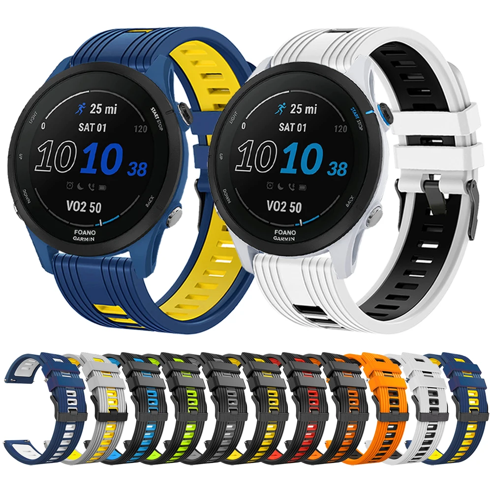 استبدال الفرقة ل Garmin Forerunner 255 الموسيقى/Venu 2 45 مللي متر/Vivoactive 4 حزام ساعة سيليكون معصمه حزام الساعات سوار