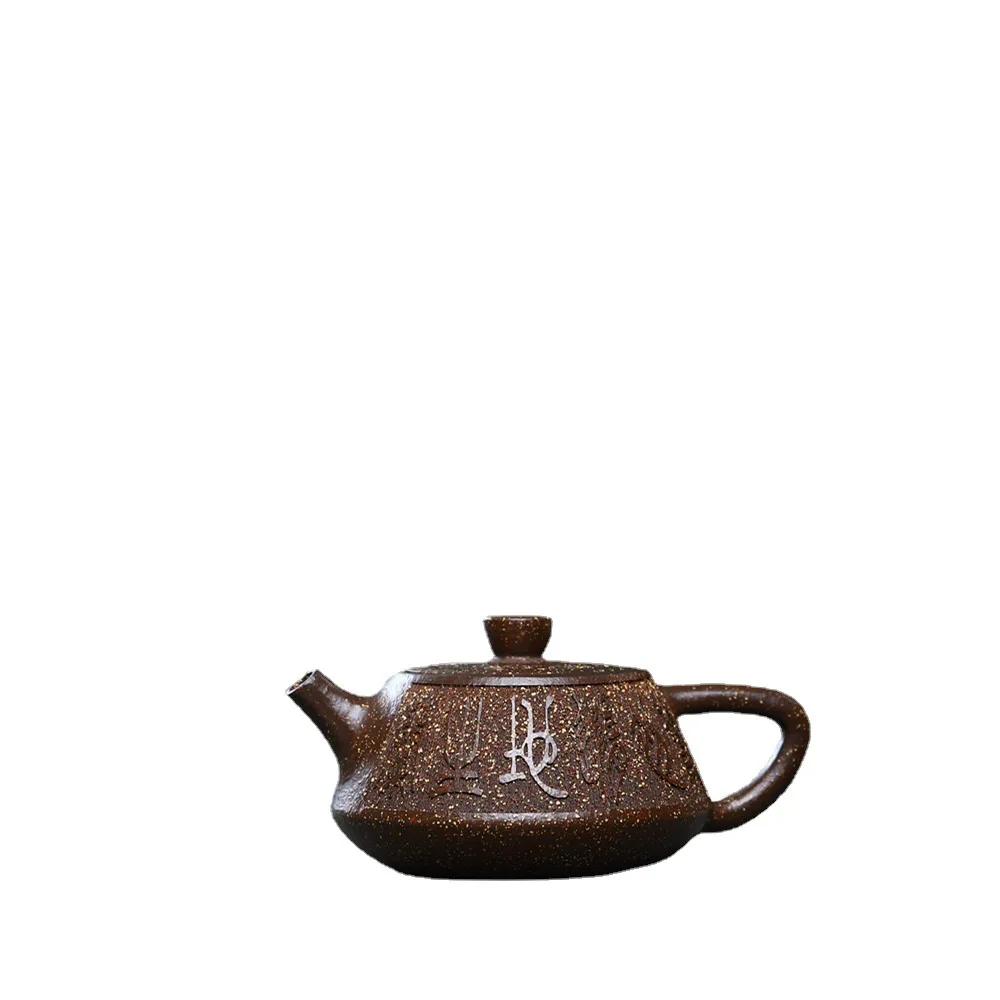 Imagem -05 - Clássico Yixing Bule de Argila Roxa Raw Ore Zhu Lama Beleza Teaware Handmade Filtro Chá Pote Infusor Zisha Tradicional 100ml