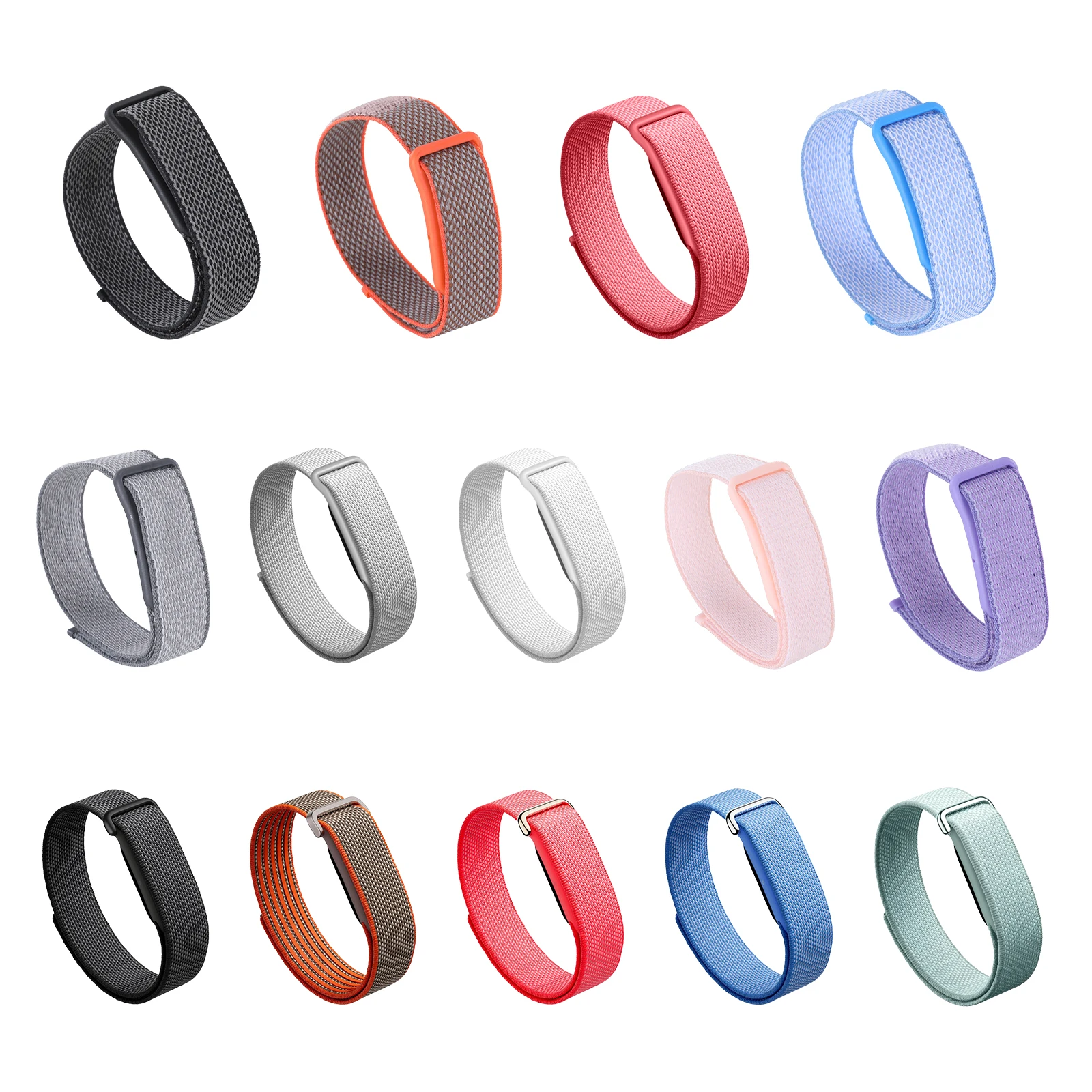 Portable Wristband For Google Fitbit Air Nylon Sports Watch Band Buckle Loop Wrist Strap Watchband Smart Watches Accessories