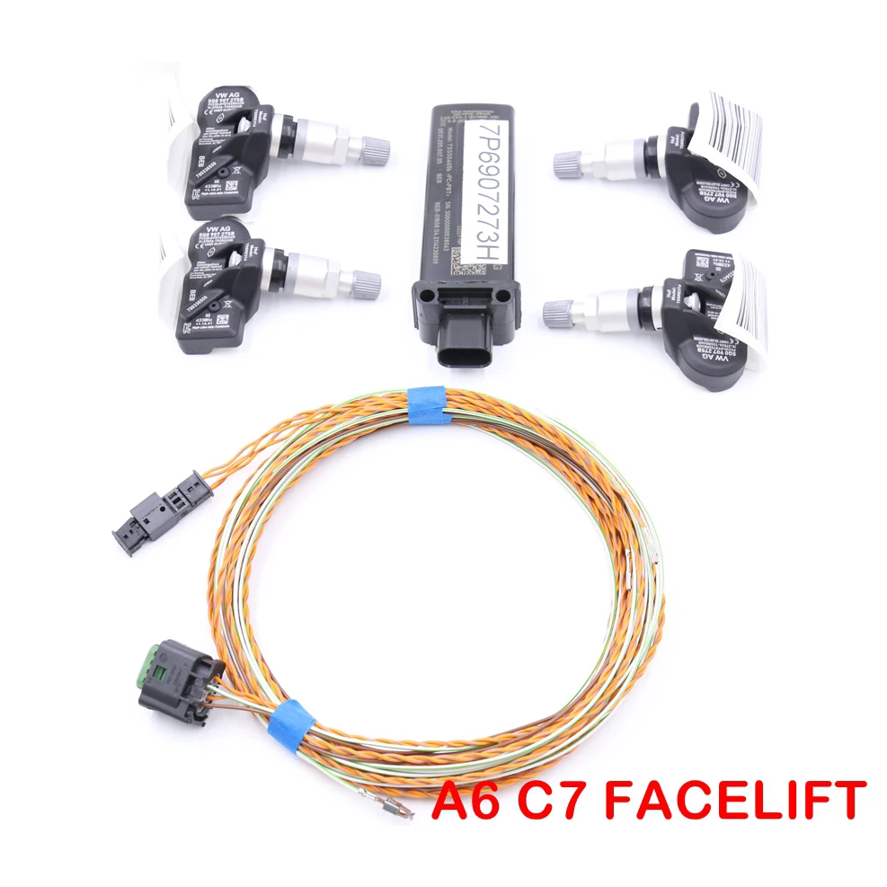 TMPS 2 TPMS Tire Pressure System FOR Audi A6 C7 PA Faceift 5Q0 907 275B & 7P6 907 273 N 1 Set