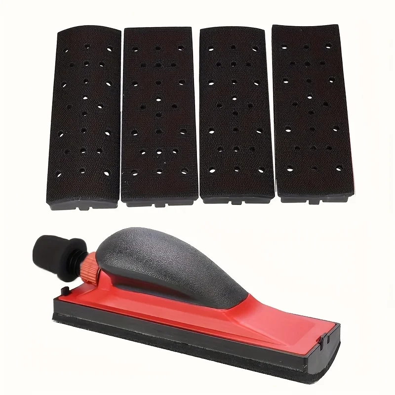 

5Pcs 70*198mm Sanding Block Vacuuming Sanding Disc Holder Polishing Abrasive Block Manual Grinding Tools
