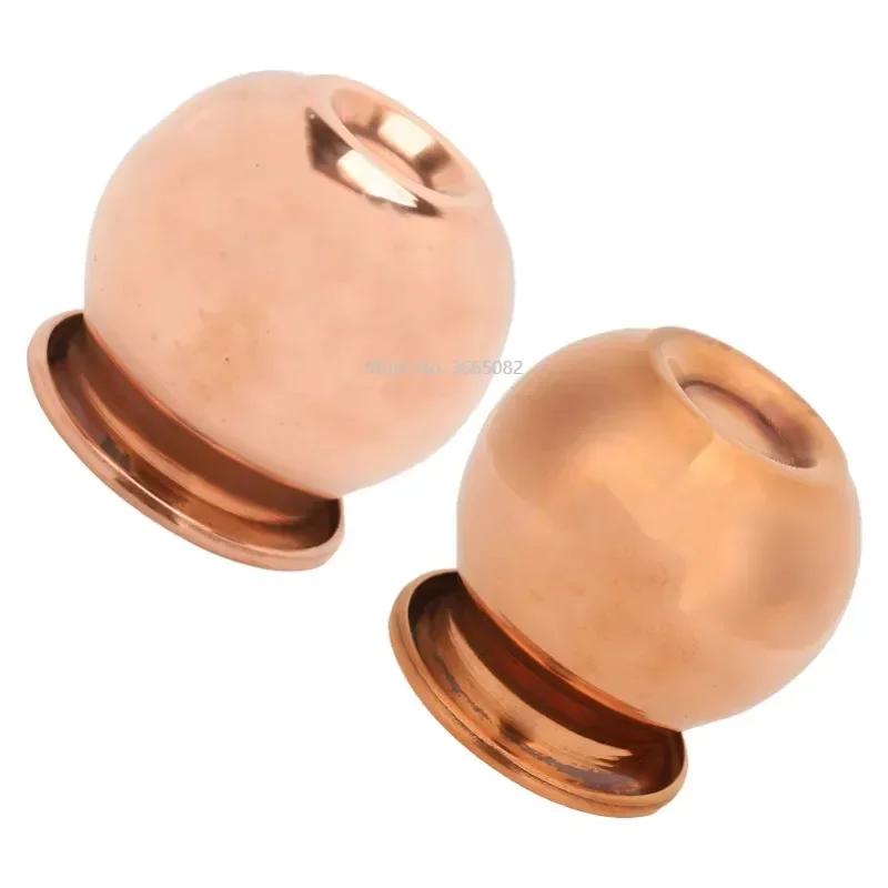 Copper Suction Massage Cupping Cups Relax Muscles Relieves Chronic Stress Skin Firming Copper Wide Mouth Cupping for Arm Waist