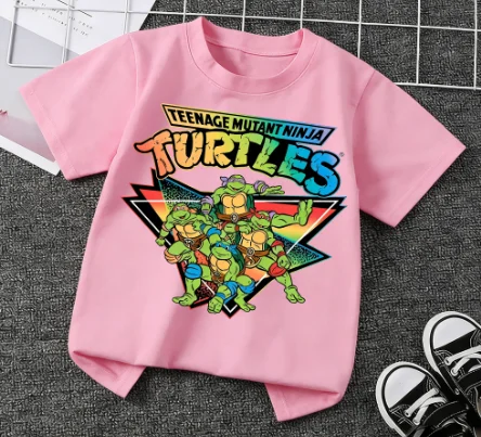 Nickelodeon "Teenage Mutant Ninja Turtles" Children's Cotton T-Shirt - Spring/Summer Soft and Comfortable Short-Sleeved Top - view 4