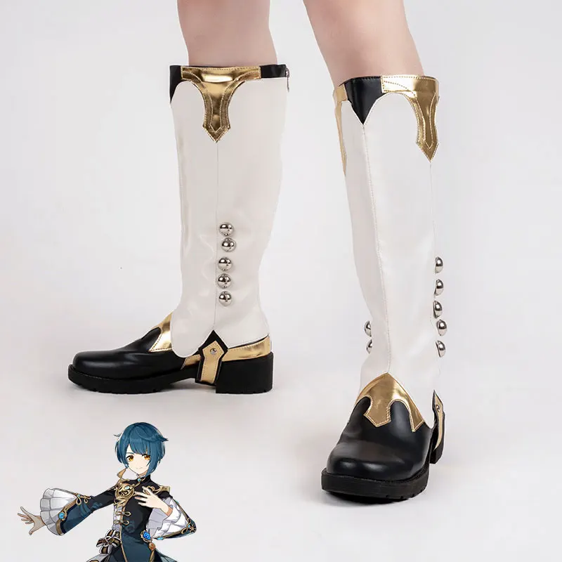 

Popular game Genshin Impact cos clothing props XINGQIU cosplay shoes