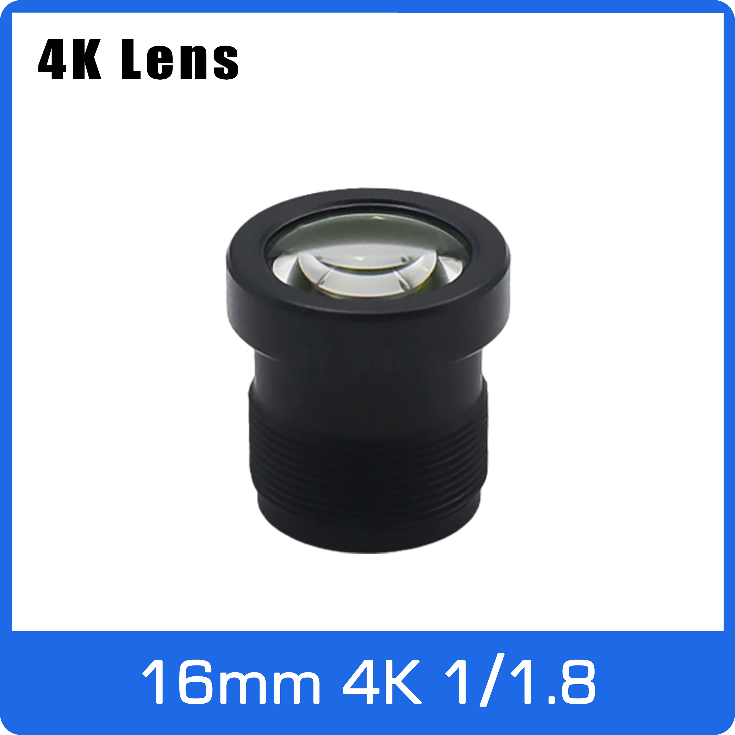 

4K Lens 12Megapixel Fixed 1/1.8 inch 16mm CCTV Lens Long Distance View For IMX226 IMX178 4K IP CCTV Camera or 4K Action Camera