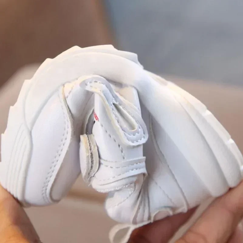 أطفال بنين بنات موضة أحذية رياضية طفل رضيع أطفال صغار المدربين الجلدية الأطفال مدرسة أحذية رياضية طفل احذية الجري الناعمة #4