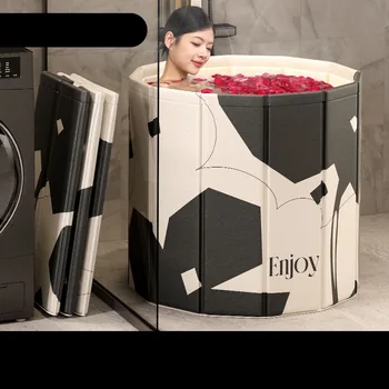 성인용 접이식 목욕 양동이, 전신 앉기 위한 가정용 샤워 양동이, 아기 수영장 