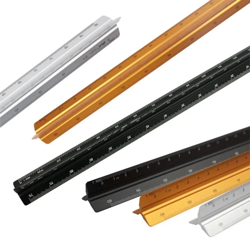 Линейка алюминиевая треугольная, 15/30 см