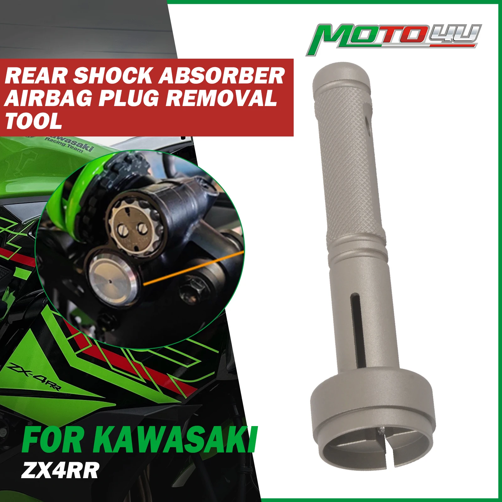 For KAWASAKI ZX4RR Rear Shock Absorber Airbag Plug Removal Tool 1PC Motorcycle Special Maintenance Tools