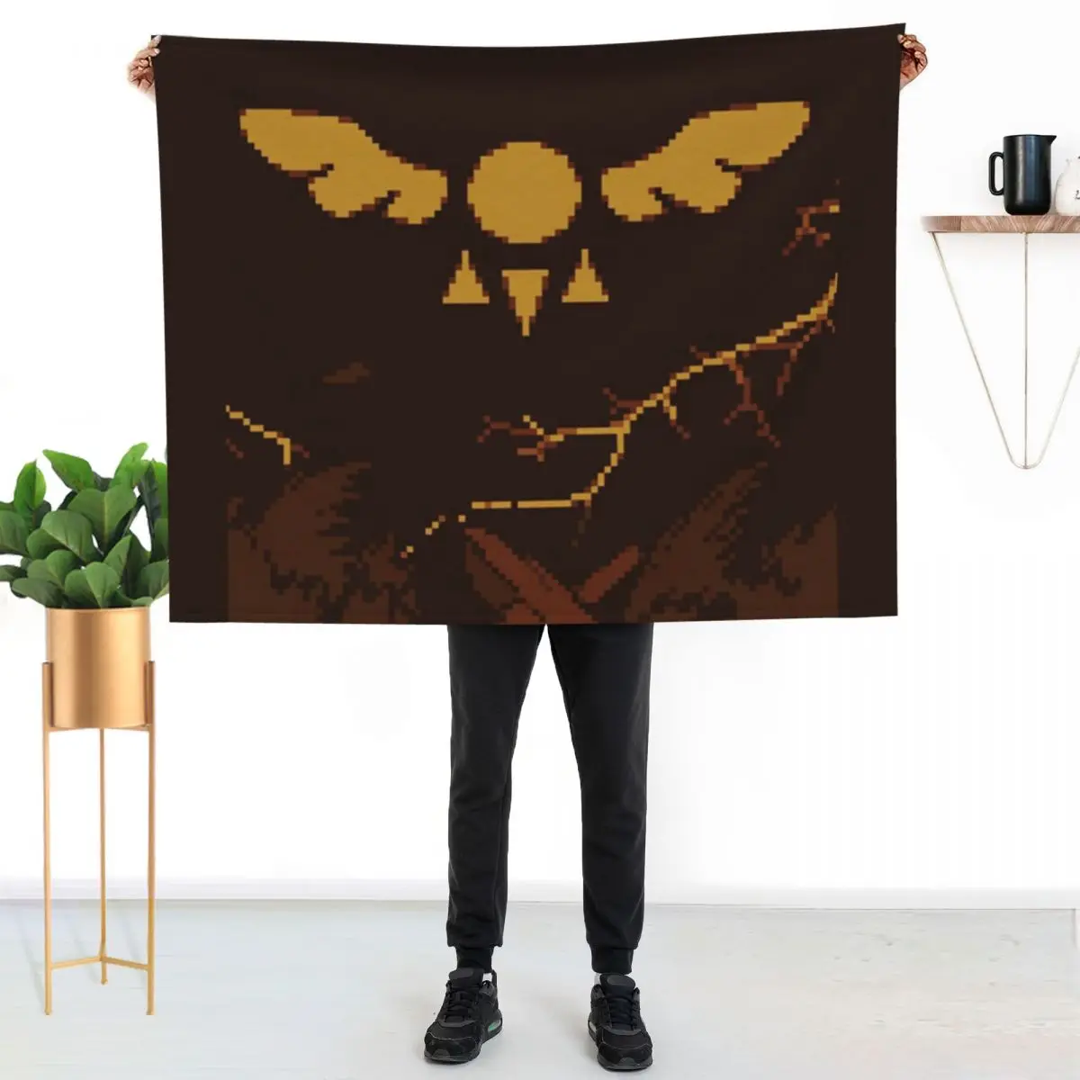 Deltarune logo Throw Blanket Sofa Throw Shaggy For Baby Summer Beddings christmas decoration Softest Blankets