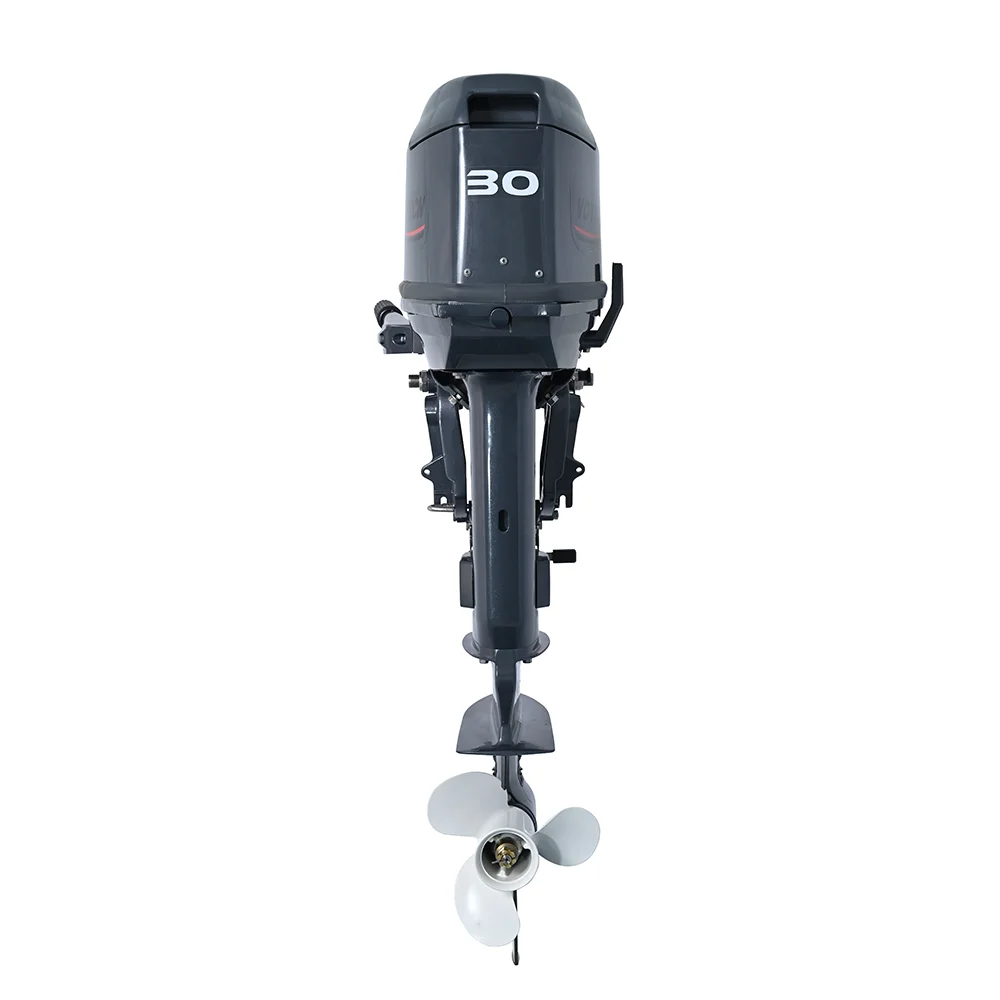 30HP Water Cooled Outboard Motor with Remote Control and Manual Dual Operation for Leisure Boats