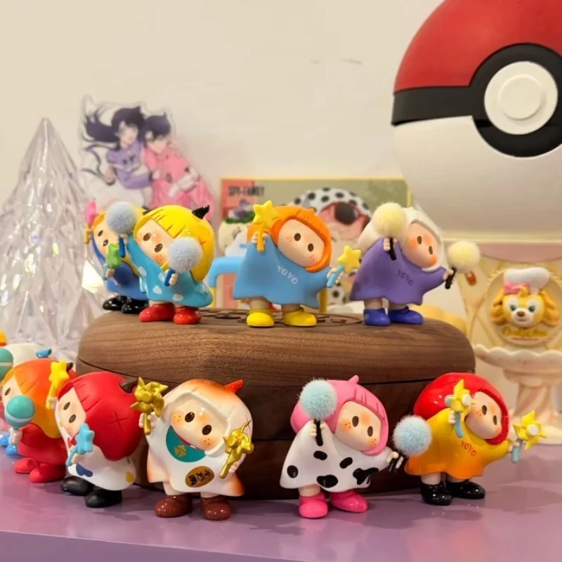 

[In Stock]Miniso Yoyo Cute Turned Series Blind Box Toy Office Decorations Collectible Figurines Trendy Surprise Gift