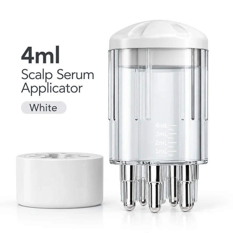 4ml Scalp Serum Applicator Roller Massage Comb Hair Root Liquid Dispenser Leak-Resistant Portable Hair Care Tool