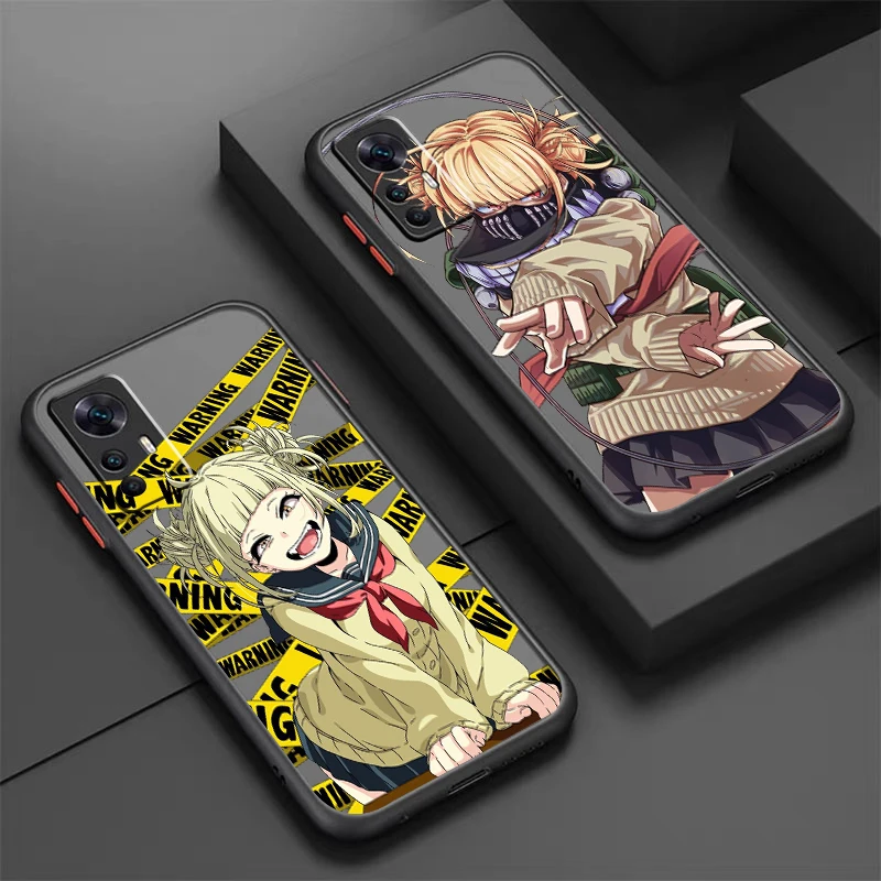 H-Himiko T-Toga Cartoon Cool Frosted Translucent For Xiaomi Mi 13 12 12T 11T 11 11i 10T 10 9T Pro Lite Ultra 5G Back Phone Case