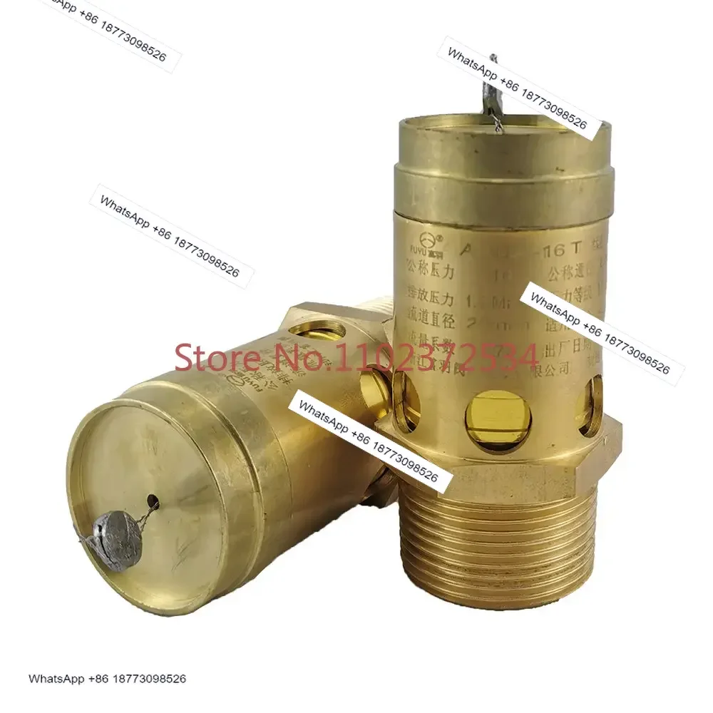 

Предохранительный клапан из меди A28X-16T для винтового компрессора, автоматический регулируемый предохранительный клапан для ресивера воздушного компрессора