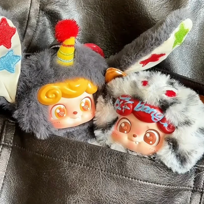 Jotoys Mini Vinyl Plush Pendant Blind Box Wave Club Series Kawaii Figure Toy Face Bag Charm Trendy Gift Girls Kid Collectible