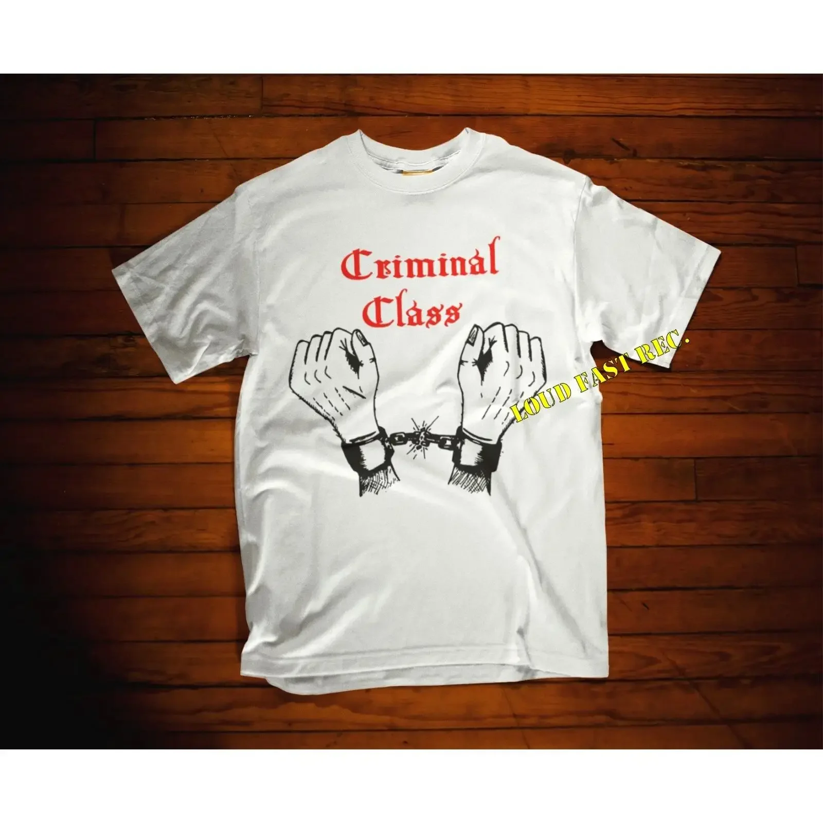 CRIMINAL CLASS DEMO T SHIRT oi punk music vintage Washed Casual Stylish Stretched fashion Unisex streetwear Breathable