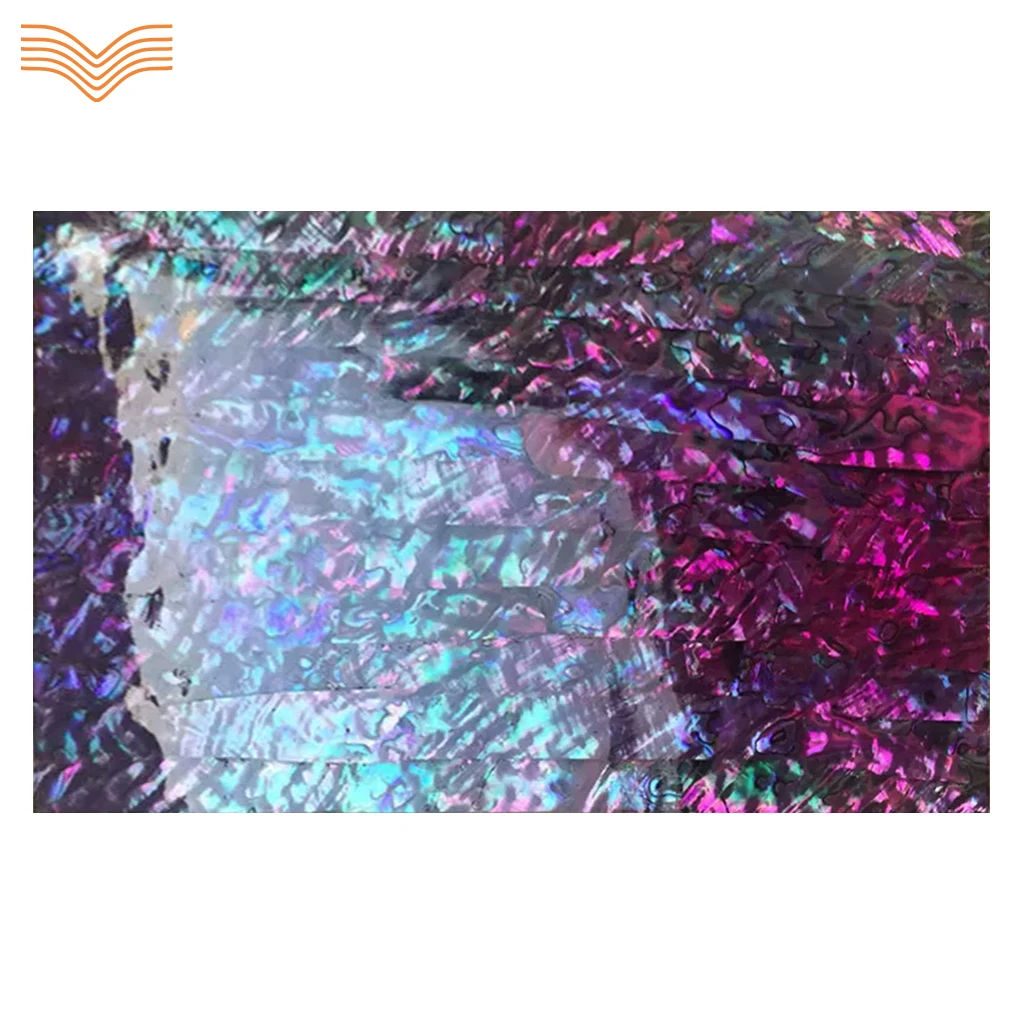 Premium Deep Sea Abalone Shell Veneer Sprayed Blue Yellow Pink Color Thin Sheets for Decor Design Carving Marquetry Inlay