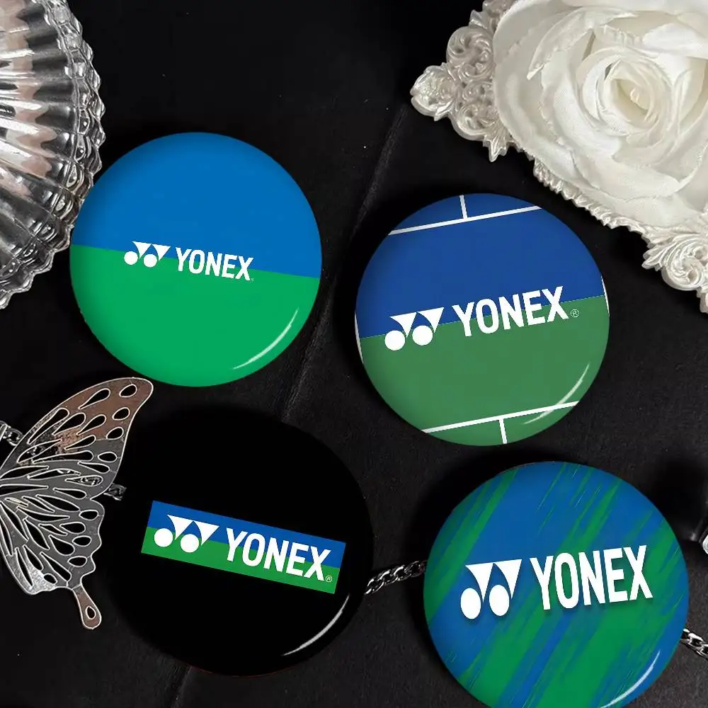 Y-YONEX S-Sport Soft Button Pin Round Metal Badge Lapel Pin Parts Gift Friends Kid Jewelry