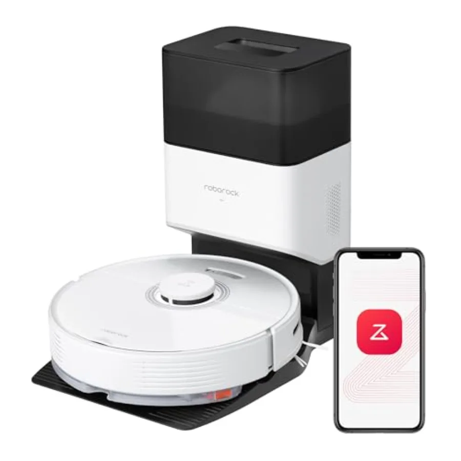 Q7 Max+ Robot Vacuum and Mop with Auto-Empty Dock Pure Hands-Free Cleaning for up to 7 Weeks APP-Controlled Mopping 4200Pa Suct