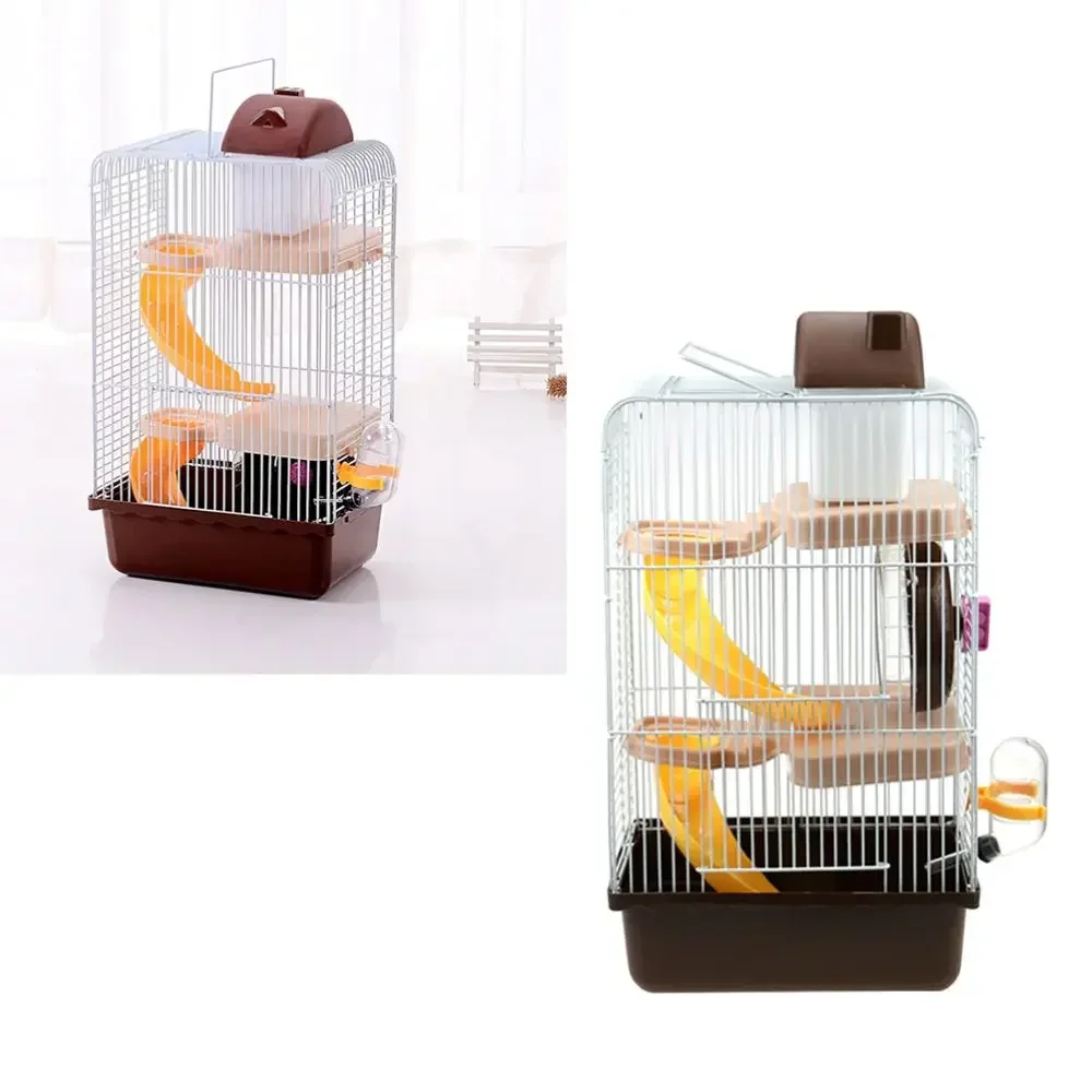 Small Layer Three Chinchilla House Cage Ruso Hamster Accesorios for Luxury Pet Wire Portable Rodent