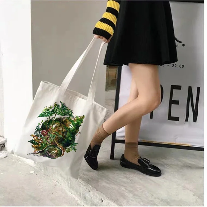 y2k Shopping Bag Insect print Women handbag casual chic women vintage fashion large-capacity canvas new Goth ins shoulder bags