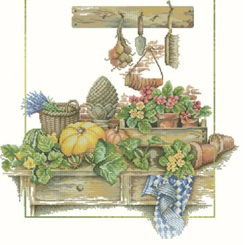 

3916 Cross Stitch Kit Cross-stitch Christmas Products Promotion Homfun Stich DIY Craft Embroidery Fabric Thread Set Hobby Adult