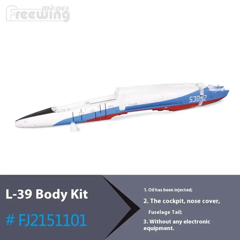 Freewing 80 มม.L-39 Albatross เครื่องบินอุปกรณ์เสริมลําตัวหลักปีกหางแบนแนวตั้งหาง Landing Gear ห้องนักบินกล่อง